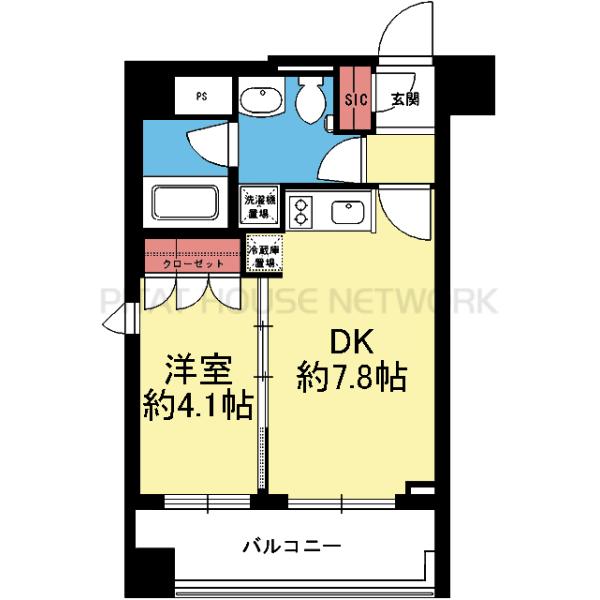 南西向きの西側角部屋