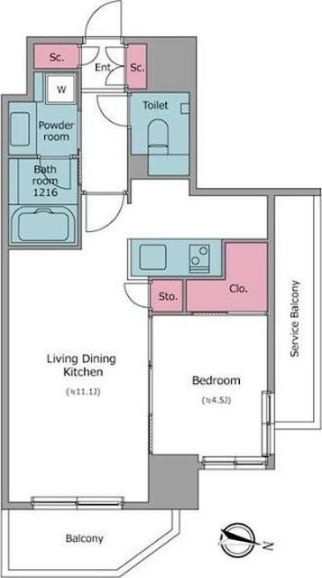 1LDK貸マンションです！