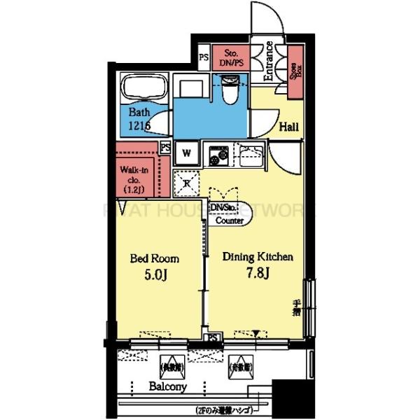 2面採光の角部屋です
