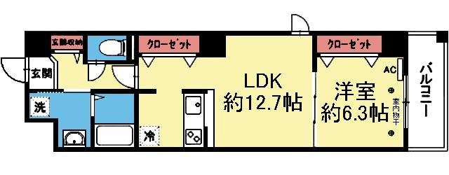 南東向き角部屋です