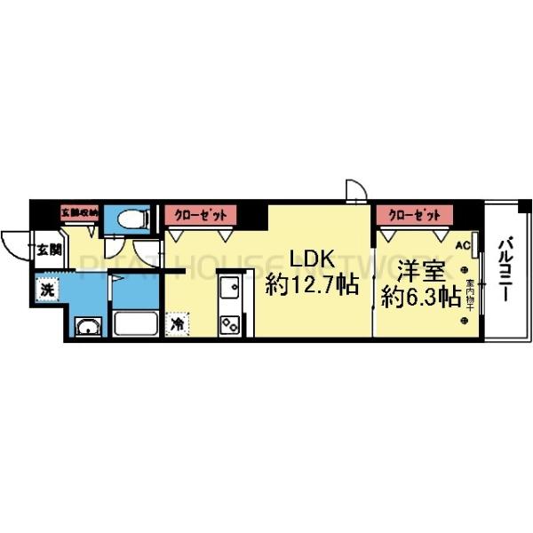 南東向き角部屋です
