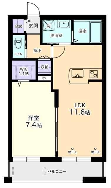 二人入居向けです