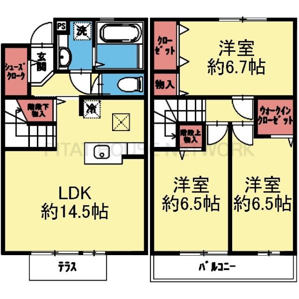 全室洋室の3LDK