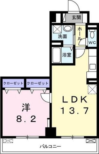 1LDK貸マンションです！