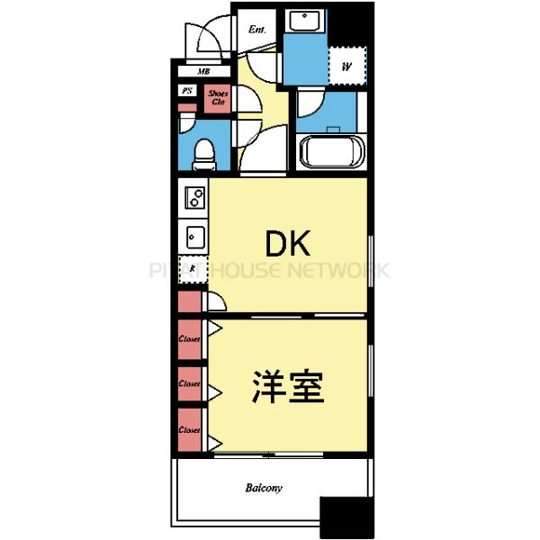 南西向き東側角部屋