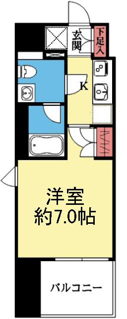 バルコニー南向きです