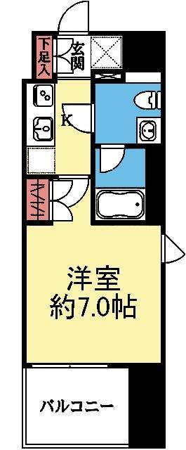 バルコニー南向きです