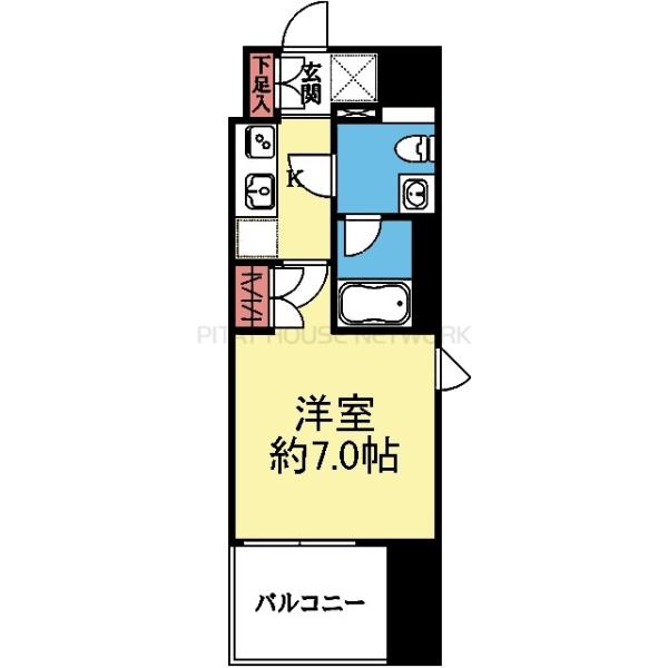 バルコニー南向きです