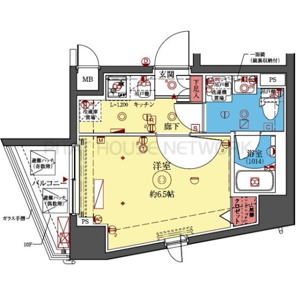 南東向き北側角部屋