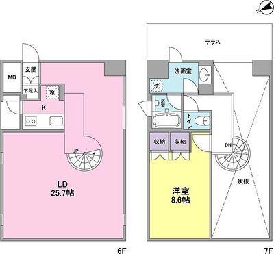 1LDK貸マンションです！