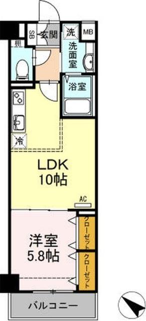 1LDK貸マンションです！