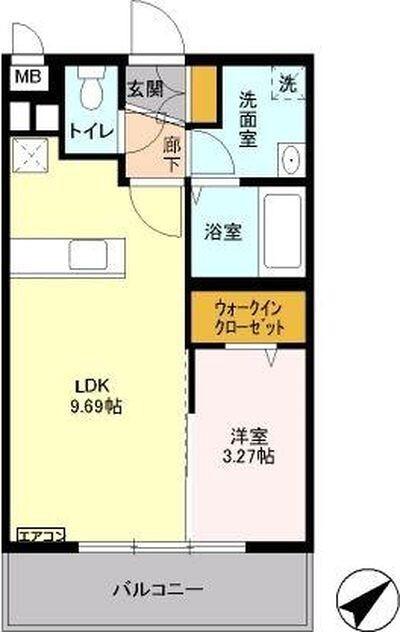 1LDK貸マンションです！