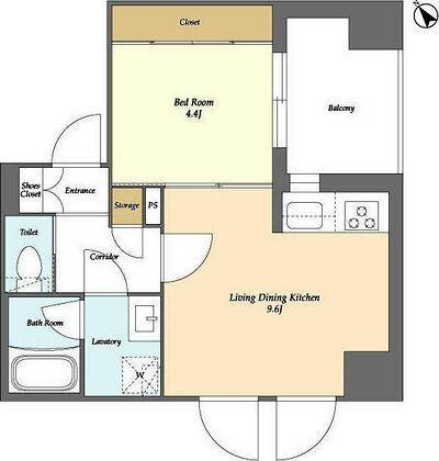 1LDK貸マンションです！