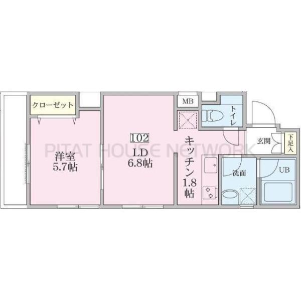 1LDK貸マンションです！