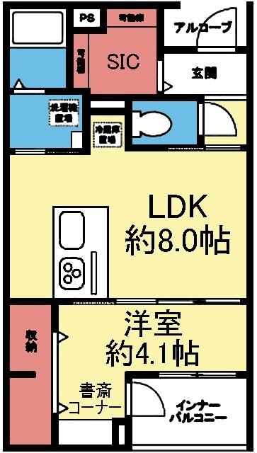 南向き1LDK