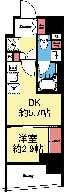 25.79㎡の1DK