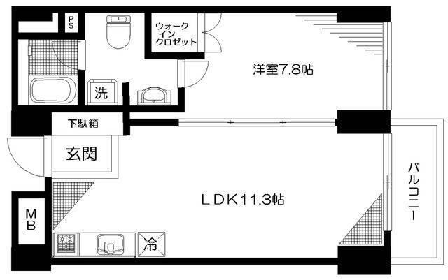 1LDK貸マンションです！