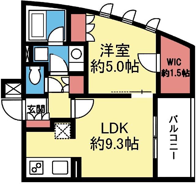 WIC付き1LDK
