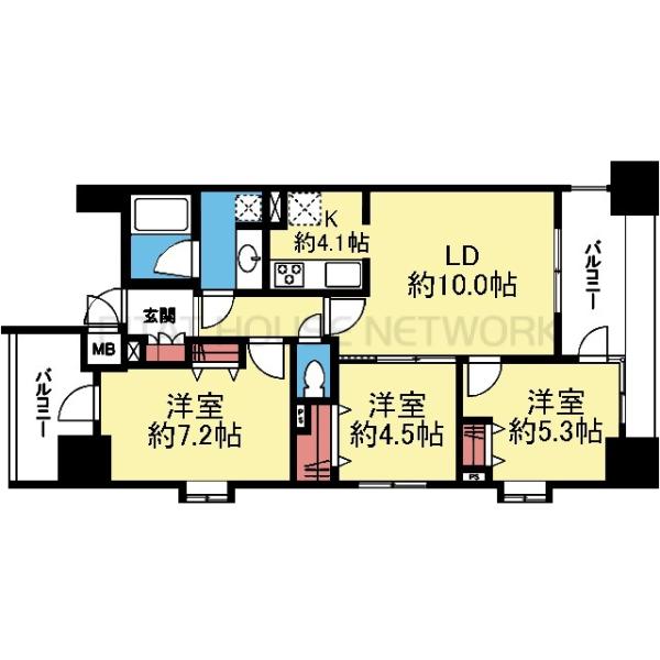横浜スタジアム向き3LDK