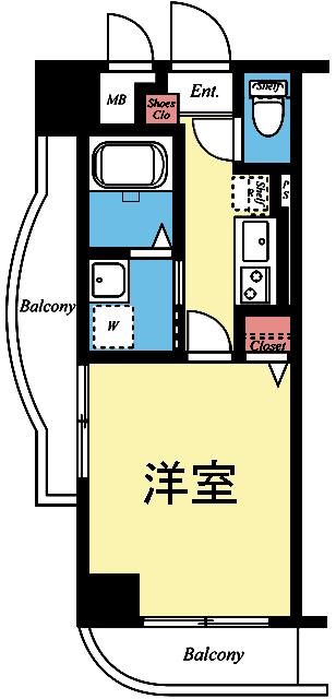 南向き西側角部屋