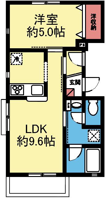 南向き西側三方角部屋