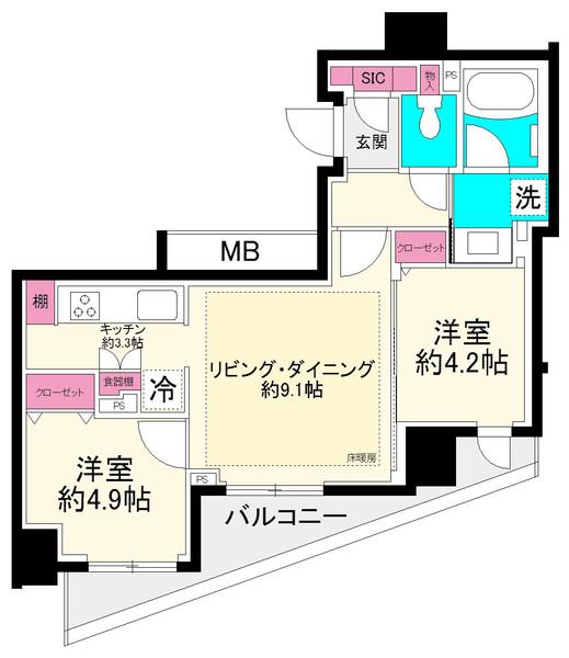 日当たり、眺望良好！