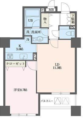 1LDK貸マンションです！