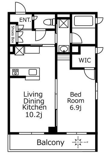 1LDK貸マンションです！