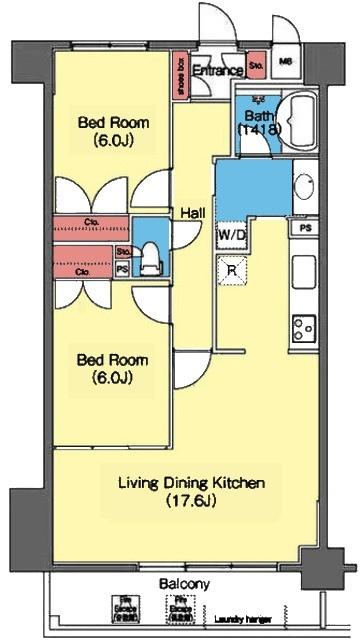 2室とも収納ある洋室