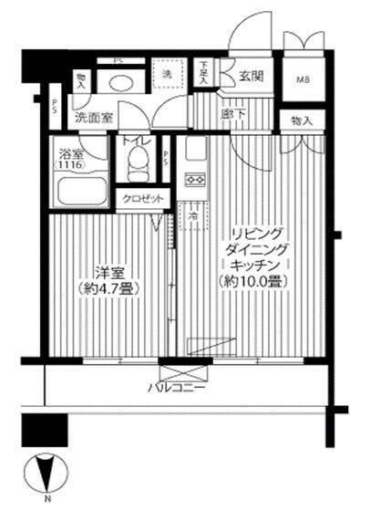 1LDK貸マンションです！