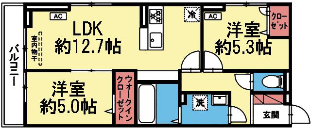 最上階・角部屋！