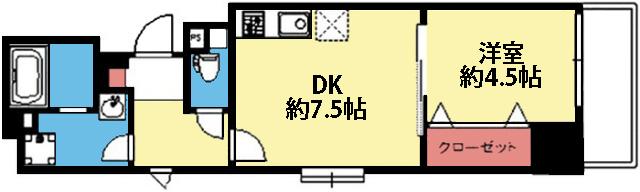 南東向き1DK♪