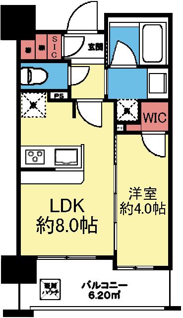 WIC＆SIC付き1LDK