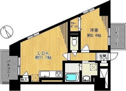 １LDK貸マンションです！