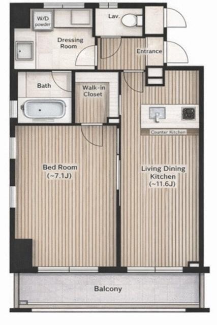 1LDK貸マンションです！