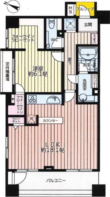 1LDK貸マンションです！