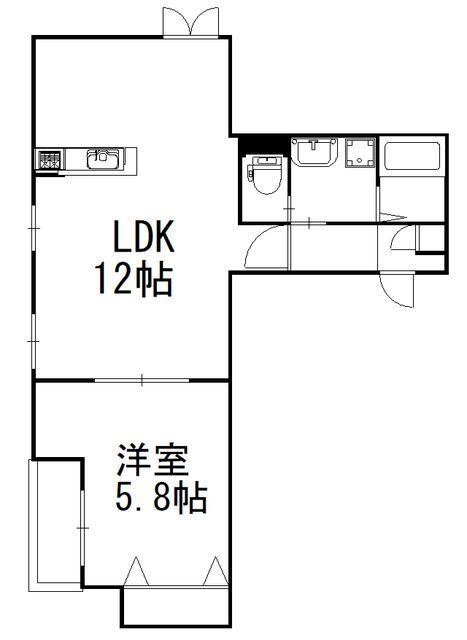1LDK貸マンションです！