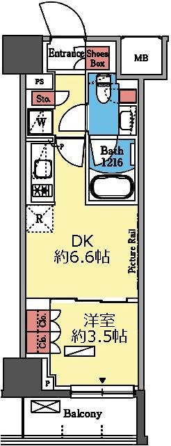 多彩な収納が嬉しい1DK