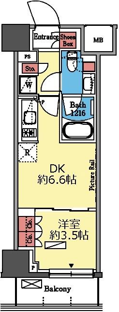 多彩な収納が嬉しい1DK