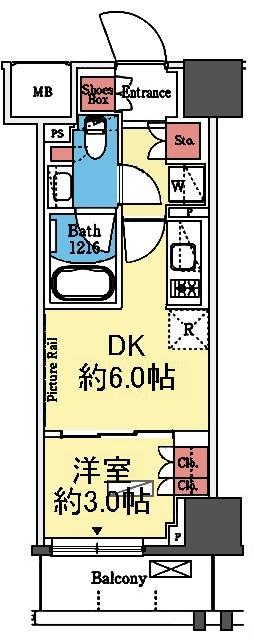 多彩な収納が嬉しい1DK