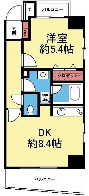 南西向き東側角部屋