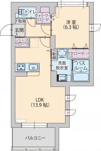 1LDK貸マンションです！