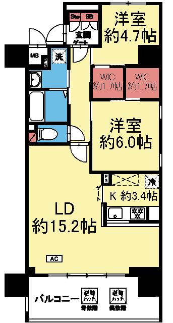 1-2階メゾネット