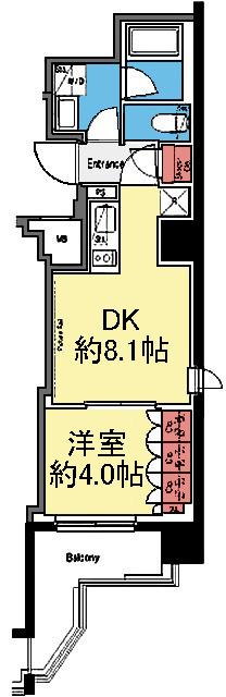 南東向き1DK