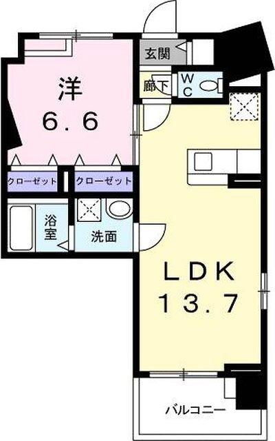 1LDK貸マンションです！