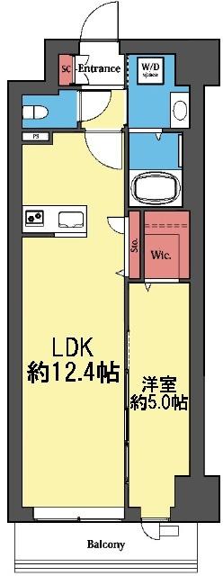 WIC付き1LDK