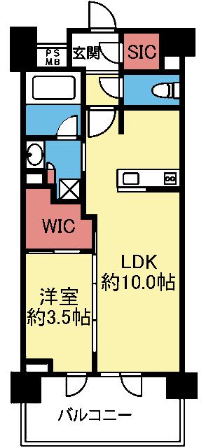 SIC＆WIC付き1LDK