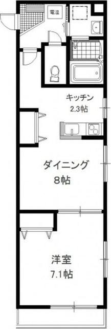 1LDK貸マンションです！