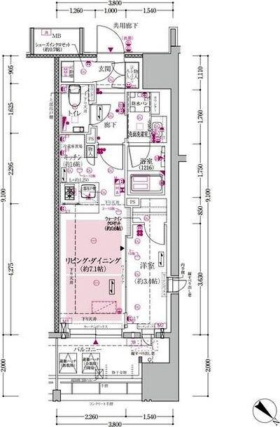 1LDK貸マンションです！