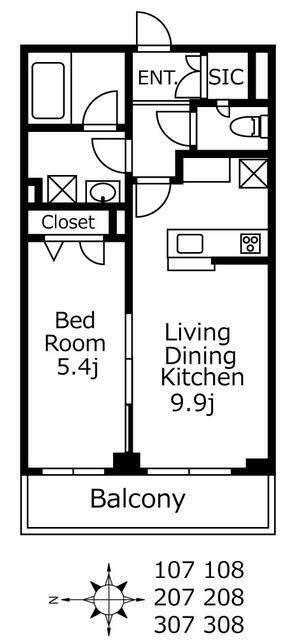 1LDK貸マンションです！